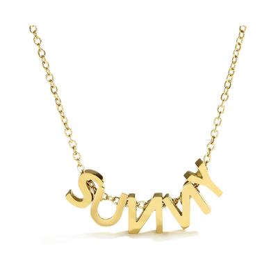 China FASHIONABLE Custom Name Necklace 316L Stainless Steel Gold Pendants For Necklace for sale