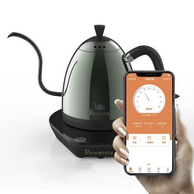 China 360 Degree Base Brewista New Product Rotating Home Brewing Slim 304 Stainless Steel Spout Tea Gooseneck Coffee Kettle for sale