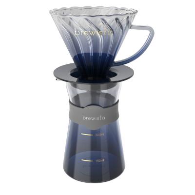 China Brewista Twister WarrantySplit Sustainable Type With Filter Cup Borosilicate Glass Coffee Pot V60 High Dripper for sale