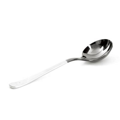 China Sustainable Brewista 304 Stainless Steel Dinner Spoon Coffee Round Cupping Spoon for sale