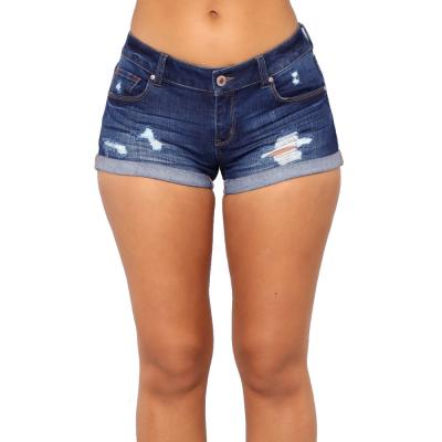 China QUICK DRY hot sale spring and summer season can be customized color section thin cuff comfortable trend denim shorts empty shorts for sale