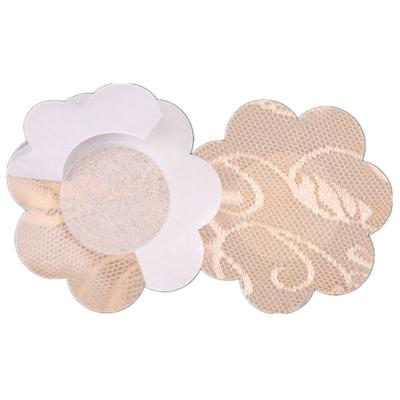 China Disposable Underwear Lace Nipple Cover Nipple Protector Breast Petals Bra Covers for sale