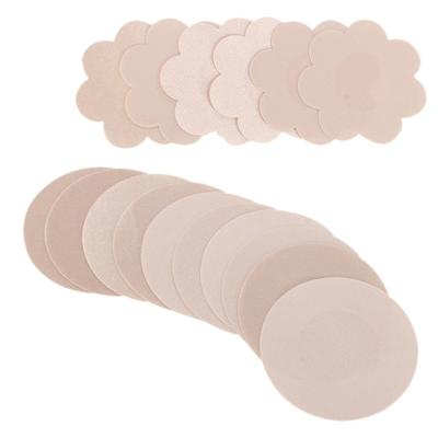 China Underwear Women Satin Nipple Cover Nipple Protector Breast Petals Disposable Bra Covers 5 Pairs for sale