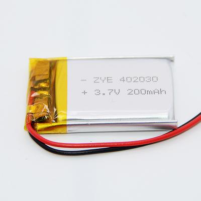 China Toys Ebattery ZYE 3.7v 200mah402030 Li-PO Battery 250mah502030 Lithium Polymer For Beauty Apparatus for sale