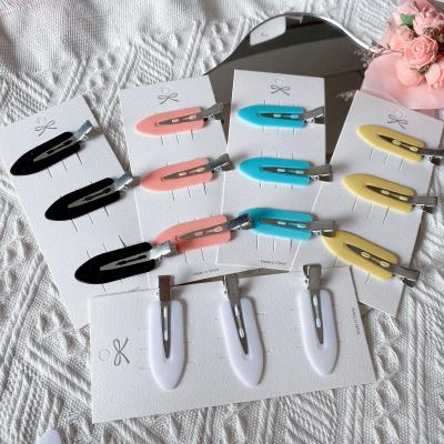 China Hot Selling Shovel in 2021 European and American Style Seamless No Bend Hair Clips Curl Hair Pin Accessories Plastic No Dent to Cut No Bend Hair Clips for sale