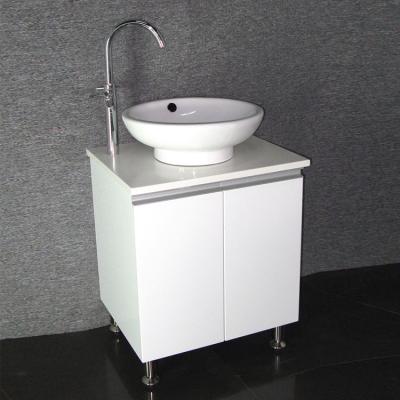 China Modern White Waterproof PVC Toilet Cabinet for sale