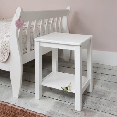 China Bedside Table Modern Solid Wood French French White For Kids Bedroom Furniture for sale