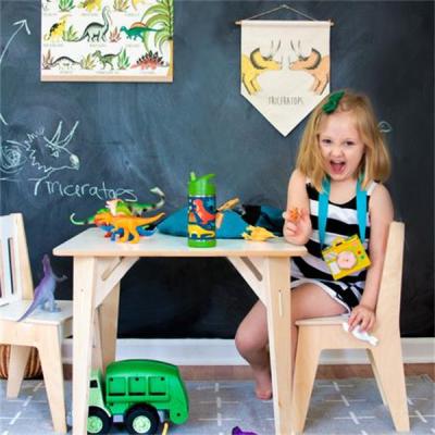 China Modern Wood Table And Chair Toddler Set Kids Playroom Table And Chairs for sale