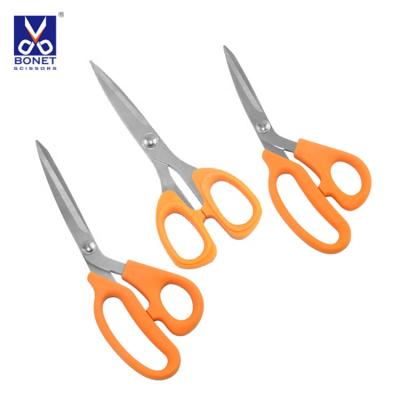 China Soft Stainless Steel TPR Grip Handle Stainless Steel Tailor Scissors for sale