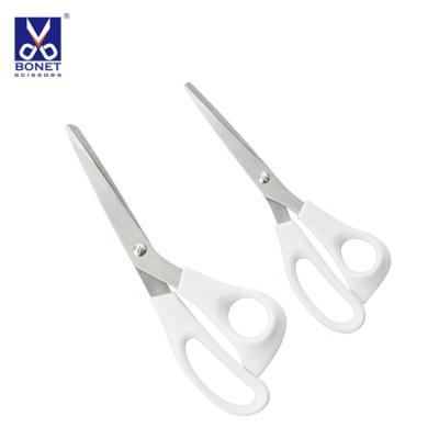 China Universal Cutting Stainless Steel Ultra Sharp Household Scissors Set With White Handle for sale