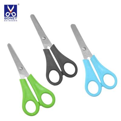 China Universal Cut Cheap Colorful Stainless Steel Handcraft Paper Student Scissors for sale