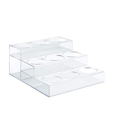 China Custom Clear Acrylic Makeup Pmma Display Box Decoration Factory Price Acrilico Stand Wine Organizer Holder Racks for sale