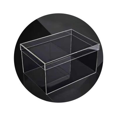 China China Factory Supply Custom Acrilico Dish Makeup Rack Clear Acrylic Product Organizer Display Box Cases Decoration For Wine for sale