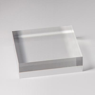 China Showing Goods Wholesale Shape 98% Custom High Transparent Plexiglass Display Acrylic Block for sale