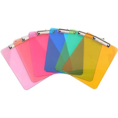 China Hot new astari style clear office promotion a4 plastic clipboard acrylic colorful hard sheet board for sale