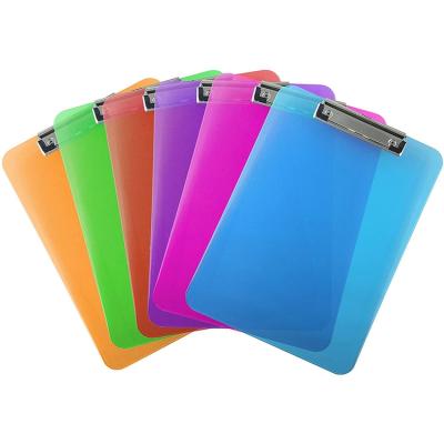 China Factory supply hot sale a4 office office clipboard colorful transparent custom size acrylic hard gel clear board for sale