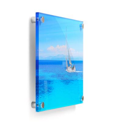 China Durable Chinese Acrylic Plexi Glass Picture Maker Magnet Photo Frame Holder for sale