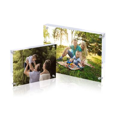 China High Transparent Magnetic Acrylic Photo Booth Frames Perspex Picture Frames Decorative Photo Frame for sale