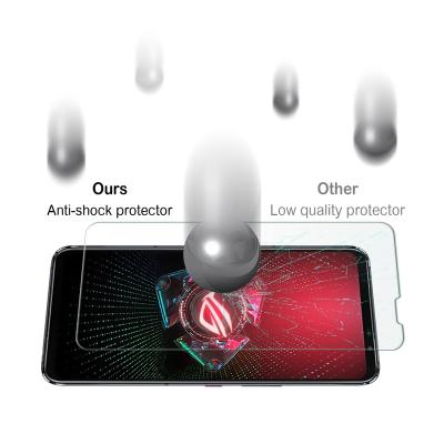 China Factory Mobile Phone Screen Protector For Asus ROG Phone 5 Wholesale 0.33 Mobile Phone 9H Tempered Glass Screen Protector for sale