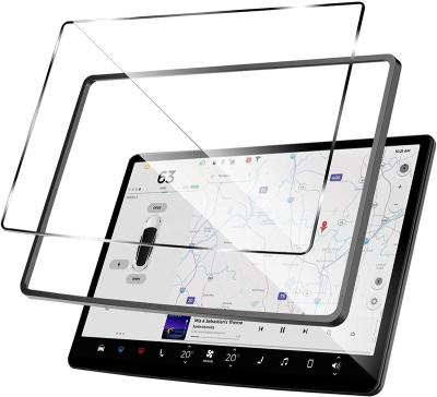 China 180 Degree Privacy Hot Selling Best Quality For Tesla Model 3 Model Y Tempered Glass Screen Protector 9H Car Navigation Protector Glass for sale