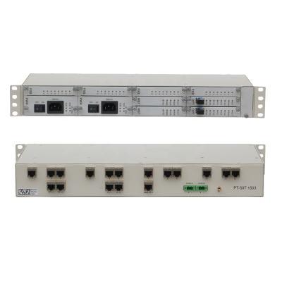 China 16 Channel Dual Fiber Telephone Voice Multiplexer 30 Channels Optical PCM MUX PCM MUX PT-50 1508 for sale