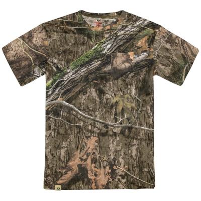 China Custom Fit Cotton Anti-Wrinkle Short T-shirt Men's Casual Camouflage Sleeve Hunting Increasing T-shirt for sale