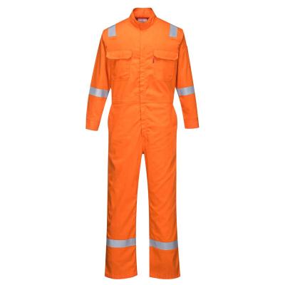 China Reflective Zipper Safety Mens Long Sleeve Overall Mens Working Stain-Resistance Reflective Coverall for sale