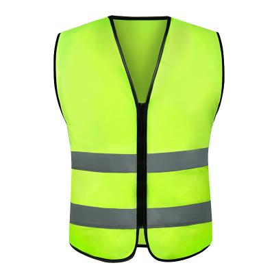 China HI VIS Workwear Zipper Front High Visibility Hi Vis Reflective ANSI Standards Safety Vests for sale