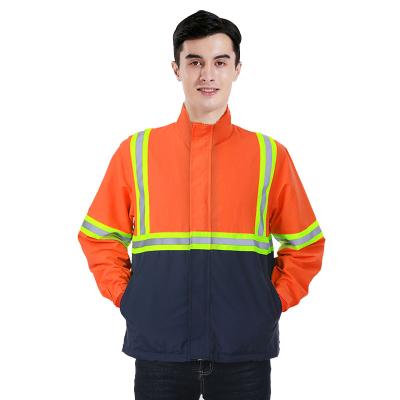 China Reflective Dark Reflective Cloth Jacket Safety Work Wear Waterproof Unisex Working Uniform for sale