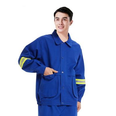 China FR Factory Reflective Flame Retardant Tape Industry Overall Flame Retardant Work Clothing Safety Uniform for sale