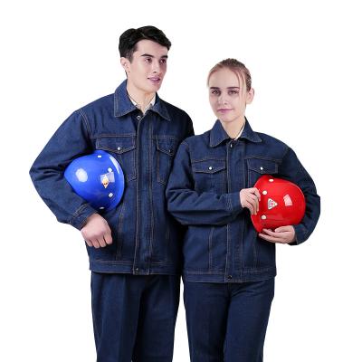 China Custom Cotton Men Women Long Sleeve Unisex Breathable Work Safety Workwear Uniform Overalls for sale