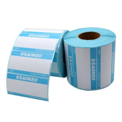 China Heat Sensitive Roll Custom LOGO Printed Self Adhesive Direct Thermal Sticker Label, Logistics Packaging Label For Dymo Barcode Printer for sale