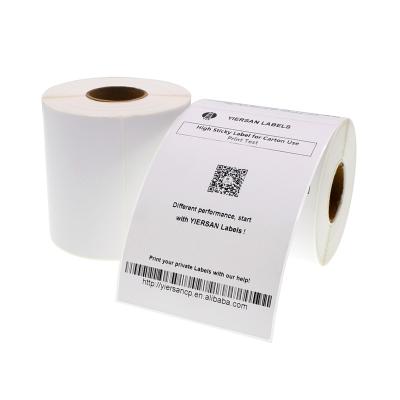 China Barcode Factory Wholesale Custom Thermal Transfer Art Paper Cardboard Strong Adhesive Blank Label Sticker For Barcode Printer for sale