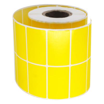 China Wholesale White 50mmx30mm Transfer Barcode Roll Thermal Yellow 2000pcs Art Paper Label Sticker For Dymo Zebra Printer for sale