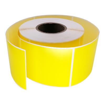 China Waterproof Roll Custom Color Printed Paper UV Resistant Synthetic Thermal Transfer Adhesive Label Removable Sticker For Barcode Printer for sale