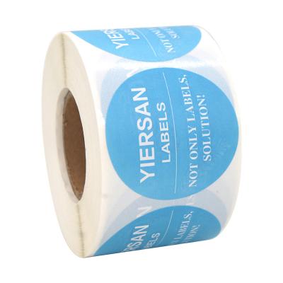 China Waterproof custom printed roll around brand logo label square adhesive paper sticker for private product packaging for sale