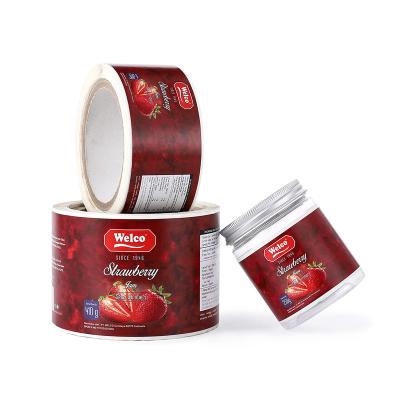 China Waterproof Custom Roll Food Label Self Adhesive Sticker For Jar Product for sale