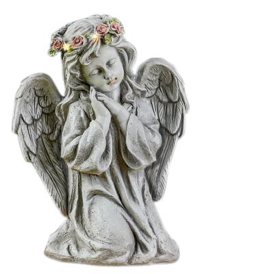 China Classic Solar Light Garden Angel Decorations Garden Resin Statues /Polyresin for sale