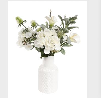 China New Classic/Postmodern Geometric Ceramic Bottle Vase /Indoor Vase For Flowers for sale