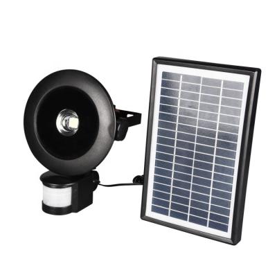 China Garden Outdoor Waterproof 10W COB LED Solar Rechargeable Motion Sensor Floodlight for sale