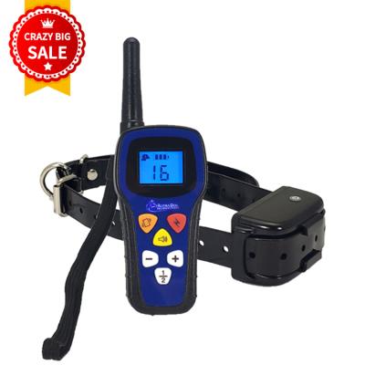 China 2021 New Design Viable Remote Vibrating Dog Bark Deterrent Dog Walkie Talkie Dog Training Collar Waterproof Bark Collars for sale