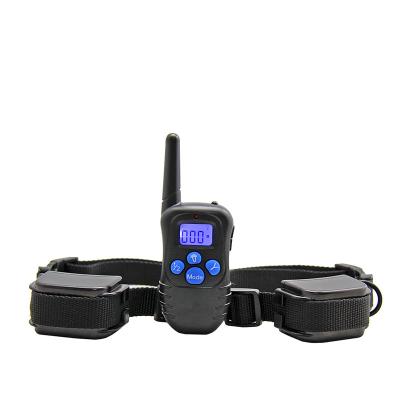 China 100% Viable Waterproof and Rechargeable Remote Dog Shock Dog Training Collar with Beep/Vibration/Shock E-Collar for sale