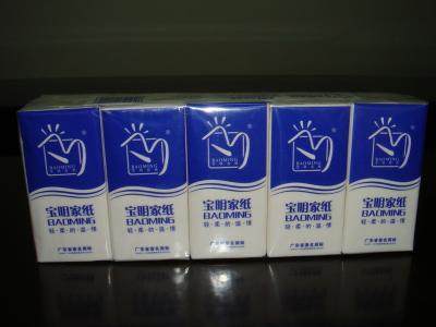 China O tecido do bolso da polpa de madeira do Virgin embala/tecido brandamente facial para guardanapo de comensal à venda