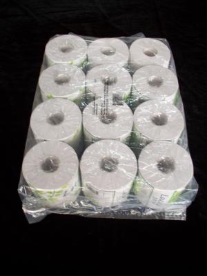 China 12rolls het Document van het verpakkingstoiletpapier Broodje 10 x 10cm Kringloophoutpulp Te koop