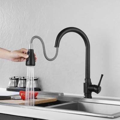 China Sense Faucets Thailand Faucet China Shuikou Supplier 304 Stainless Steel Black Kitchen Faucet for sale