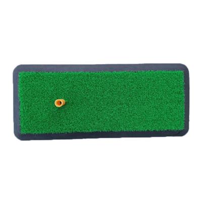 China Home or Office Anytime Practice Tri Grass Golf Hitting Mat Golf Grass Mat Driving String Mat for sale