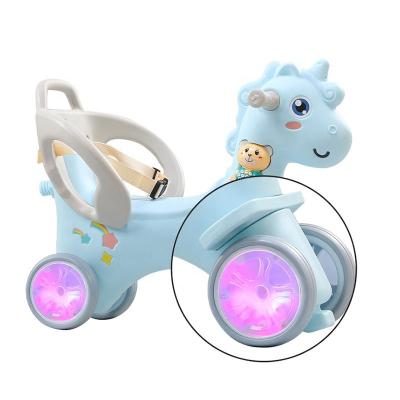 China Ride On Musical Toddler Baby Toddler Unicorn Ride On Toy Cheap Walker Musical Kids Games Children Ride On Rocking Horse For Sale for sale