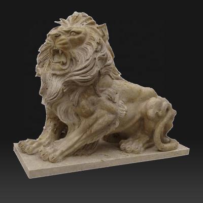 China Custom made modern animal abstract decoration marble sculpture traditional lion for sale