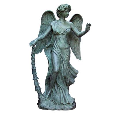 China Rantique Ancient Europe Large Life Size Cast Bronze Angel Statue for sale