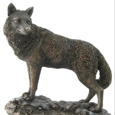 China China Outdoor Animal Decoration Life Size Bronze Wolf Art Sculpture for sale